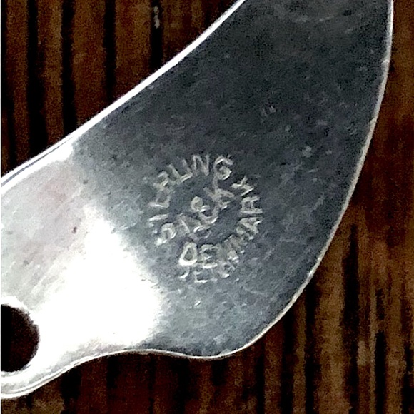 $182 Aarre & Krogh Rare Vintage Estate Necklace Marked Denmark A&K Sterling - Picture 2 of 5